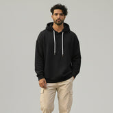 Qissa × Gray Wolf Alpha Heavyweight Hoodie - Black