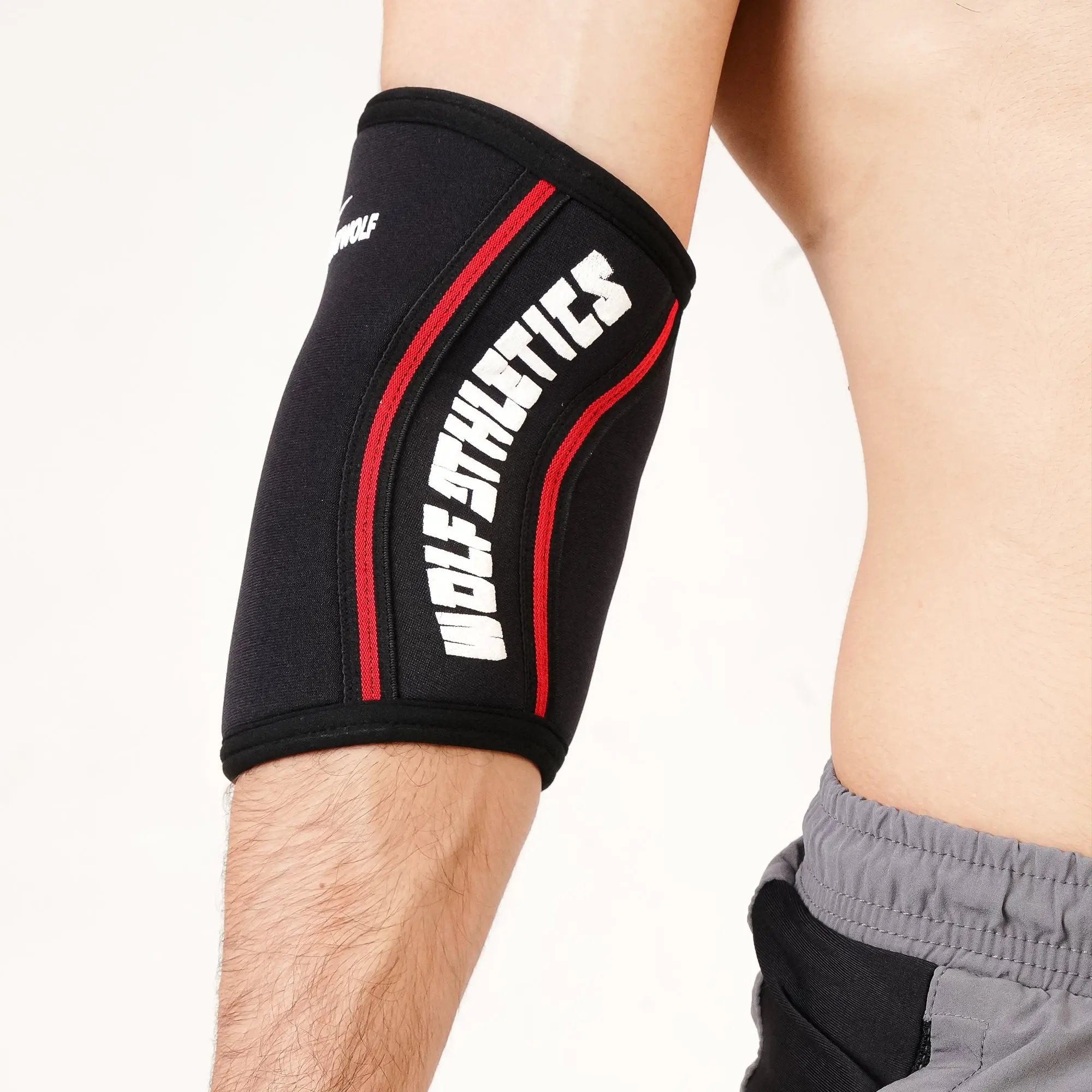 Red Alpha Elbow Sleeves - 7MM GrayWolf