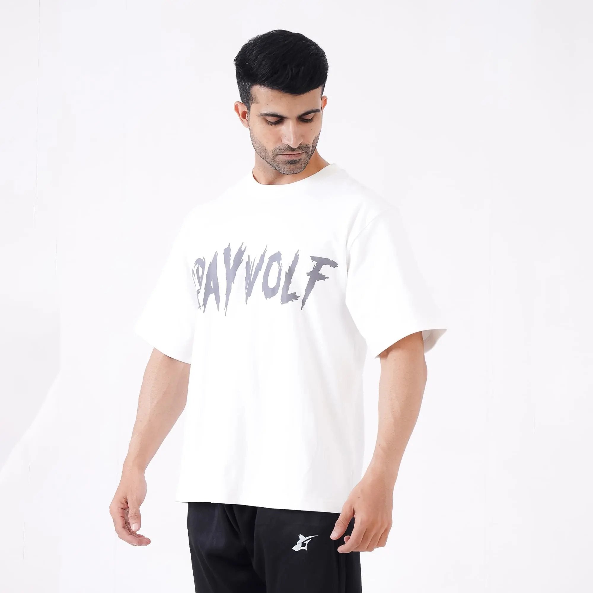 Wolf Mark Oversized T-Shirt GrayWolf