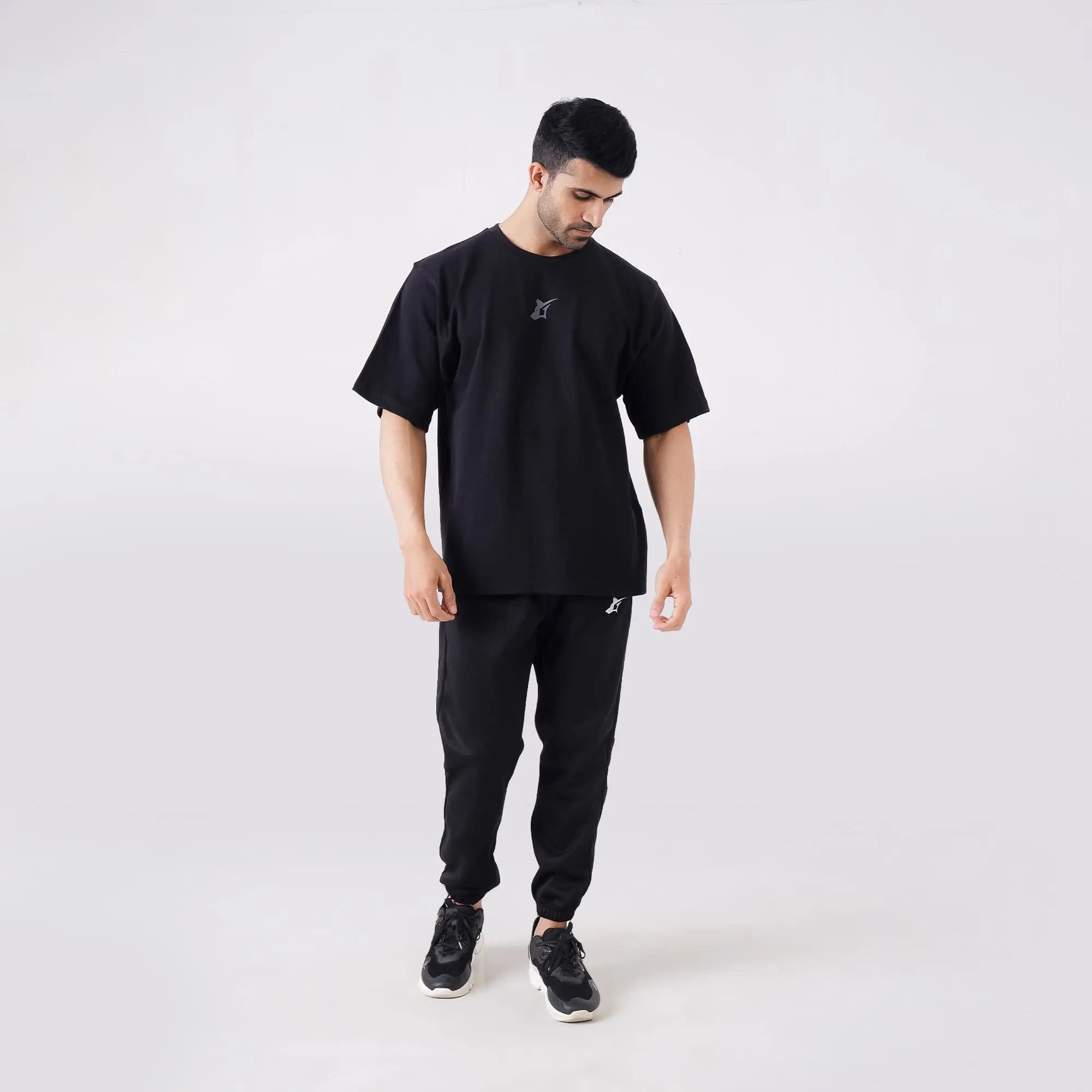 Barbell Beast Oversized T-Shirt GrayWolf