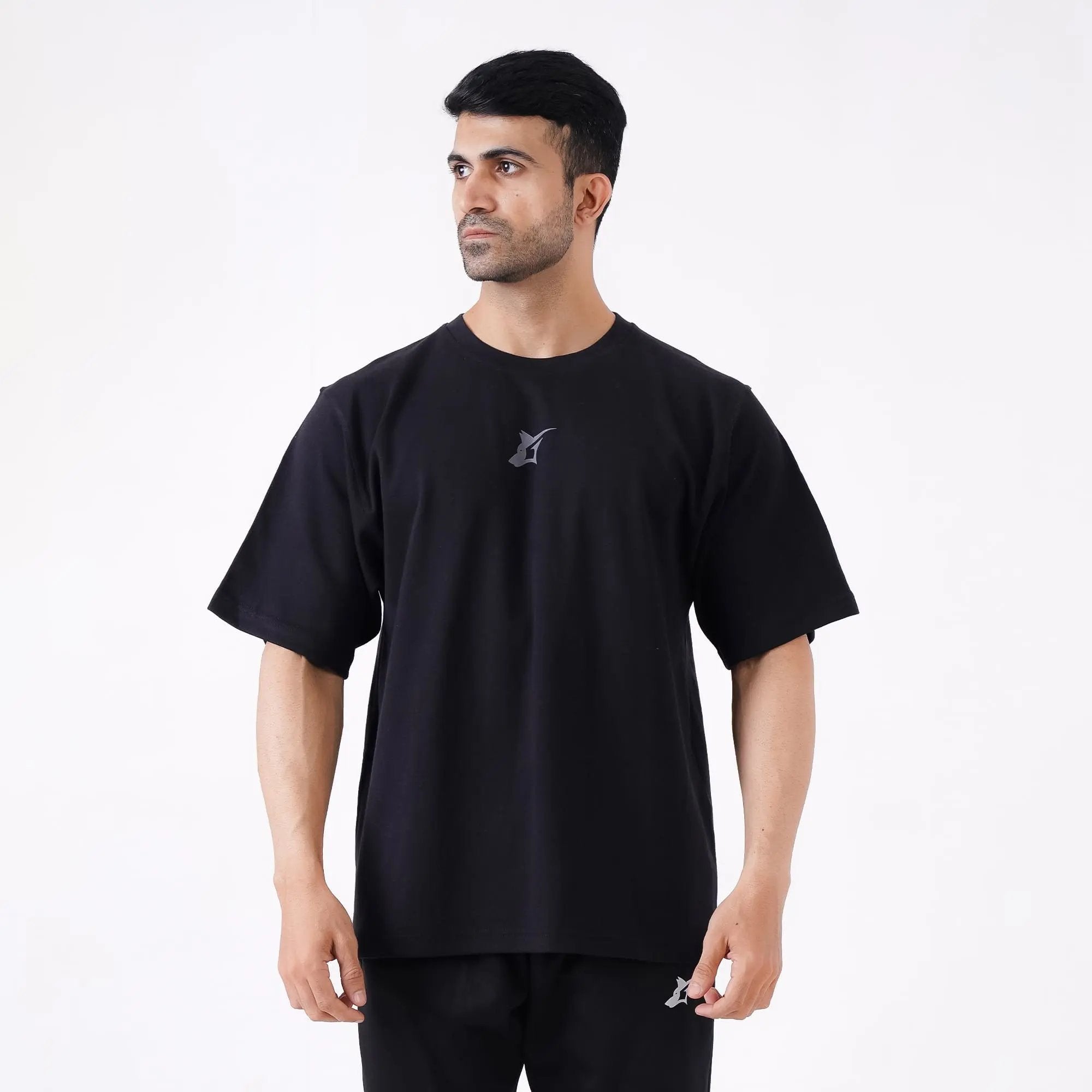 Barbell Beast Oversized T-Shirt GrayWolf