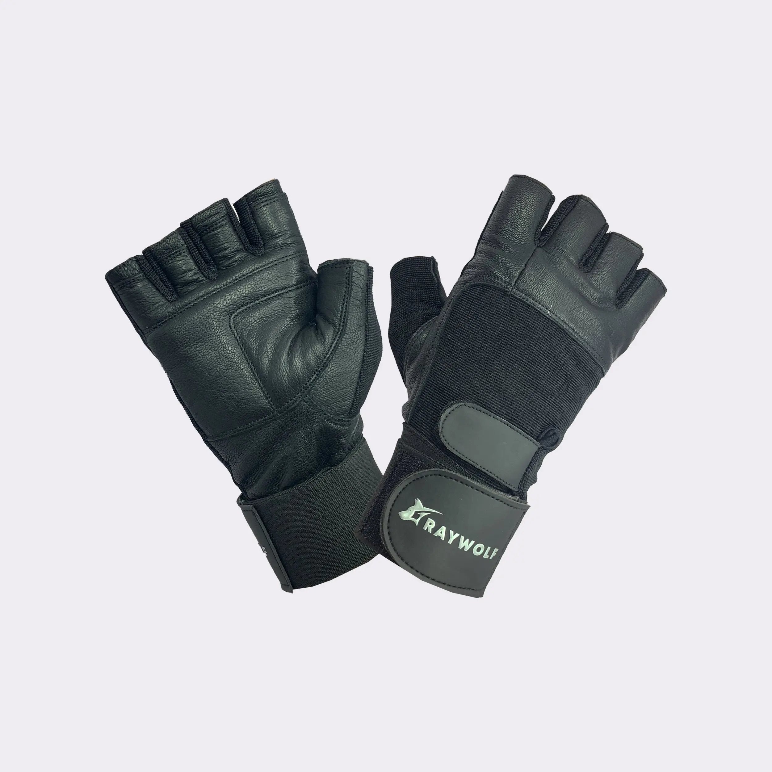 Black Ops Leather Gloves Gray Wolf