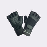 Black Ops Leather Gloves Gray Wolf