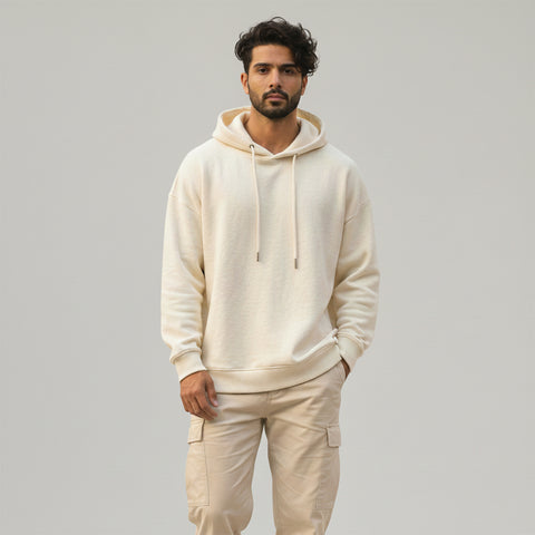 Qissa × Gray Wolf Alpha Heavyweight Hoodie - Biege