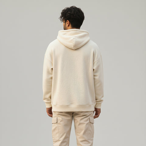 Qissa × Gray Wolf Alpha Heavyweight Hoodie - Biege