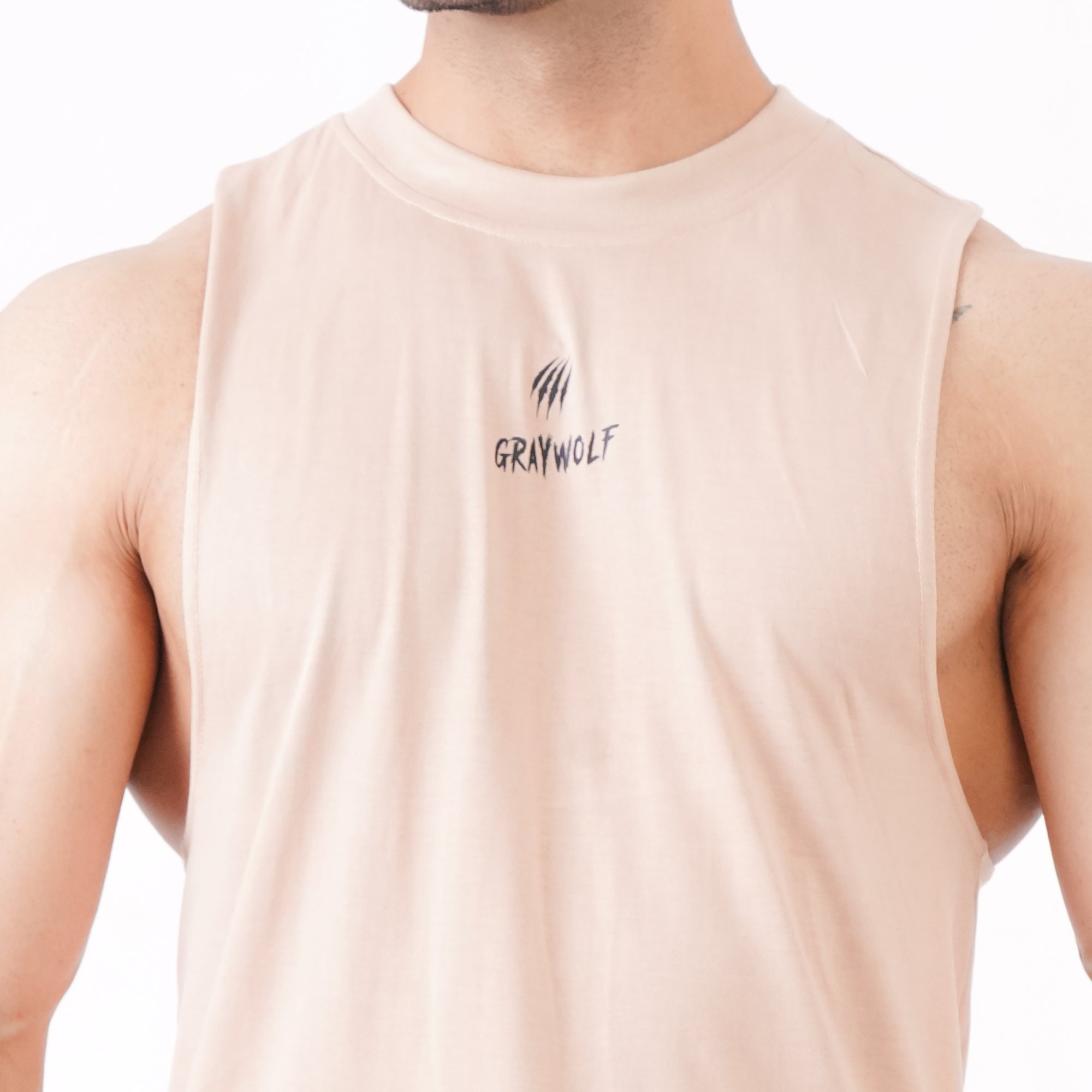 Iron Wolf Muscle Tank - Biege