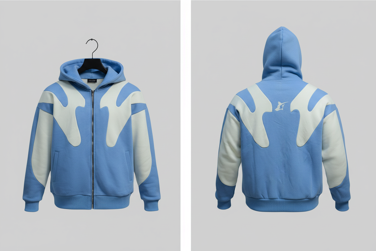 ExoCore Glacial Blue Front & Back Mockup